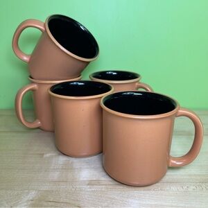 Crown Corning Prego Japan Black Inside Terra Cotta 5pc